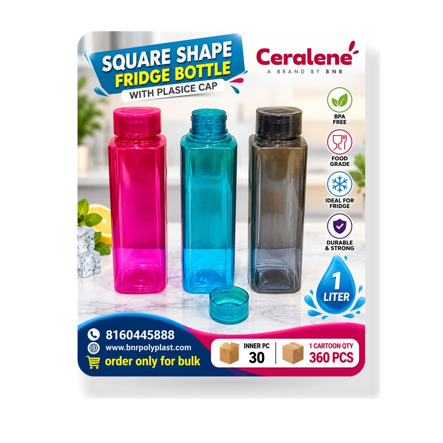 Plastic Square Shape Fridge Bottle