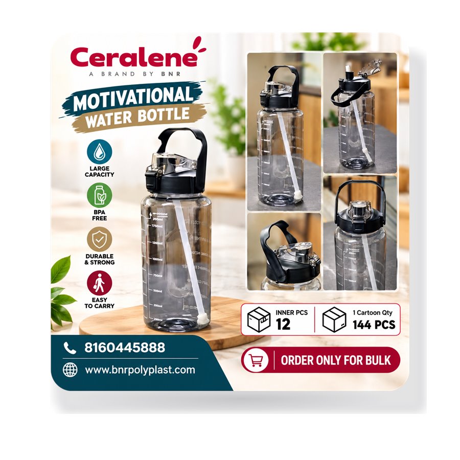 Motivational 2 liter Fridge Bottel